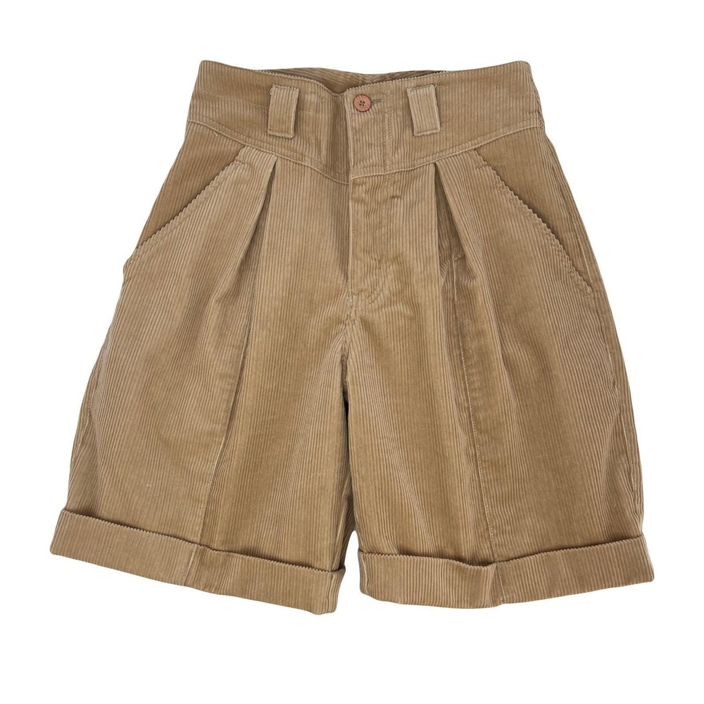 vintage Jordache corduroy shorts pleated 80s English Countryside